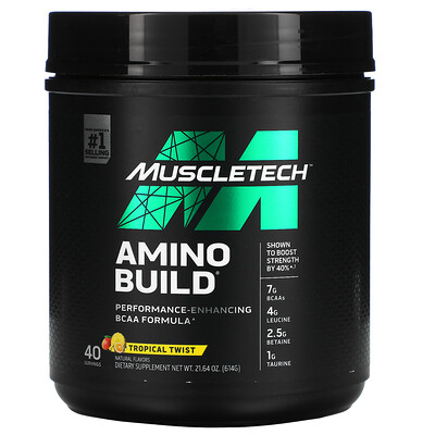 Muscletech Amino Build, Tropical Twist, 51.64 oz (614 g)