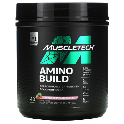 Muscletech Amino Build, Strawberry Watermelon, 20.92 oz (593 g)