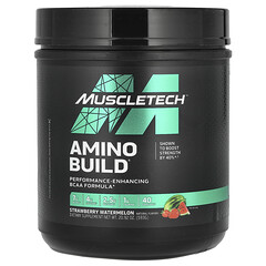 Amino Build, амінокислоти, зі смаком полуниці й кавуна, 593 г (20,92 унції)