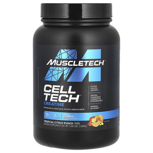 Muscletech Cell-Tech™ Creatine, Tropical Citrus Punch, 3 lbs (1.36 kg)