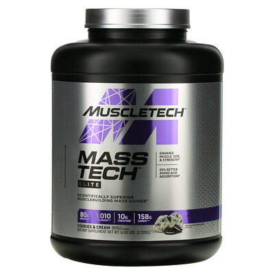 

MuscleTech Mass Tech Elite Cookies & Cream 6 lbs (2.72 kg)