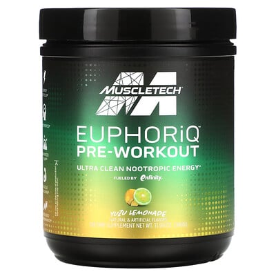 

MuscleTech EuphoriQ Pre-Workout Yuzu Lemonade 11.99 oz (340 g)