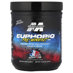 EuphoriQ®, передтренувальна добавка V2, Rocket Pop, 414 г (14,62 унції)