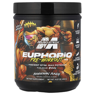 MuscleTech, EuphoriQ® Pra-Senaman V2, Boogieman Punch, 14.67 oz (416 g)