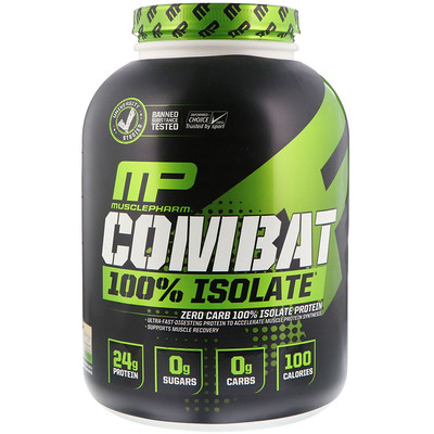 MusclePharm Combat 100% Isolate, ваниль, 5 фунтов (2268 г)