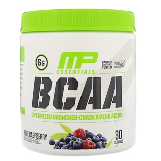 MusclePharm, Незаменимые аминокислоты с разветвлённой цепью, голубая малина, 0,50 ф. (225 г)