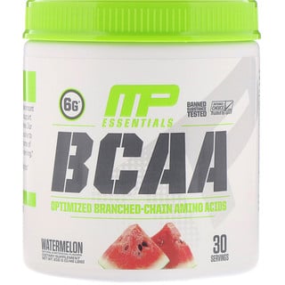 MusclePharm, Серия Essentials, аминокислоты с разветвленной цепью (BCAA), арбуз, 216 г (0,48 фунта)