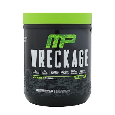 

MusclePharm Wreckage, Pre-Workout, Berry Lemonade, 12.35 oz (350 g)