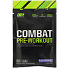 MusclePharm, Combat Pre-Workout, Blue Raspberry, 0.33 oz (9.3 g) Trial Size