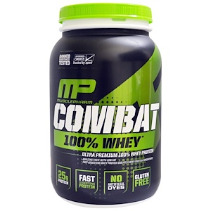 Мусклефарм, Combat 100% Whey Protein, Strawberry, 2 lbs (907 g) отзывы покупателей