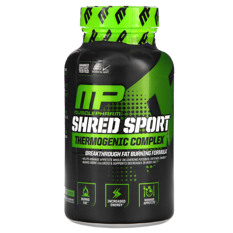 MusclePharm, Shred Sport, Thermogenic Complex, 60 Capsules iHerb