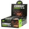 Мусклефарм, Combat Crunch Protein Bars, шоколадный батончик с арахисовым маслом, 12 батончиков, 63 г (2,22 унции)