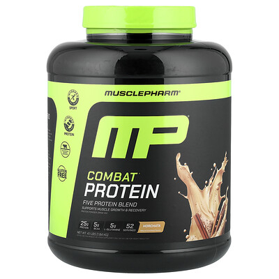 MusclePharm, Combat®, Proteína en polvo, Horchata, 1,84 kg (4,1 lb)