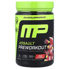 Assault® Preworkout, фруктовий пунш, 344 г