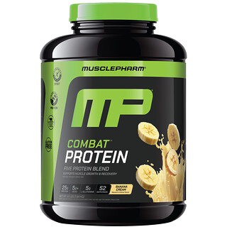 ماسلفارم‏, Combat® Protein ، كريمة الموز ، 4.1 رطل (1.84 كجم)