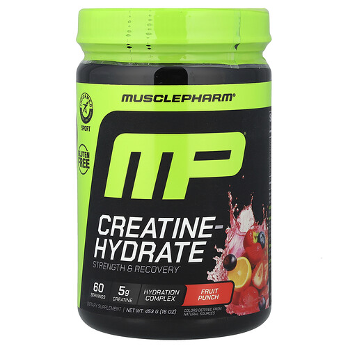 Musclepharm Creatine-Hydrate, Fruit Punch, 16 oz (453 g)