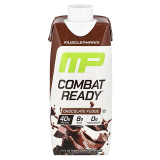 ماسلفارم‏, مخفوق البروتين Combat Ready ™ ، حلوى الشيكولاتة ، 17 أونصة سائلة (500 مل)