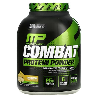 

MusclePharm Combat Protein Powder Banana Cream 4 lbs (1 814 g)