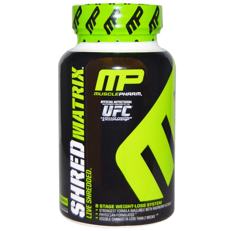 MusclePharm, Shred Matrix, 8 Stage WeightLoss System, 60 Capsules iHerb