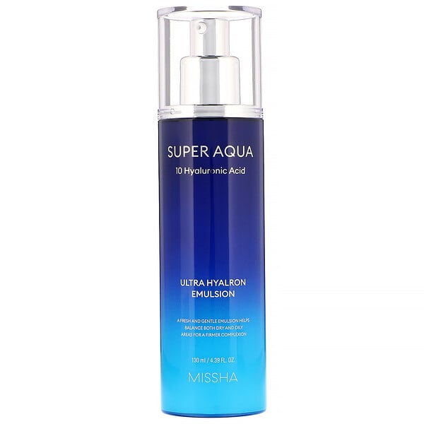 Super Aqua, emulsión Ultra Hyalron, 130 ml (4,39 oz. líq.)