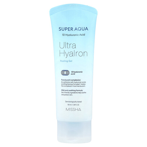 Missha, Super Aqua, Ultra Hyalron Peeling-Gel, 100 ml (3,38 fl. oz.)