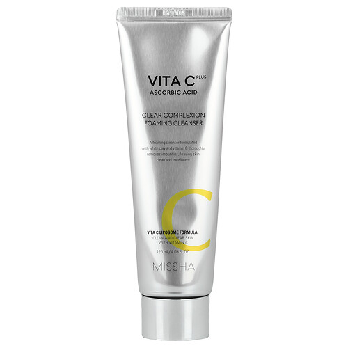 Missha, Vita C Plus Ascorbic Acid, Schaumreiniger für einen klaren Teint, 120 ml (4,05 fl. oz.)