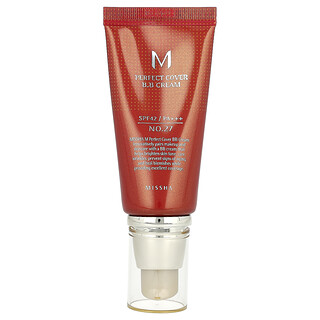 Missha, Bálsamo de belleza en crema de cobertura perfecta para disimular imperfecciones, FPS 42 PA+++, N.º 27 Honey Beige (beige miel), 50 ml (1,7 oz. líq.)