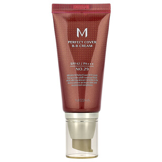 Missha, BB Cream de cobertura perfecta, FPS 42 PA+++, N.º 29 Beige caramelo, 50 ml (1,69 oz. líq.)