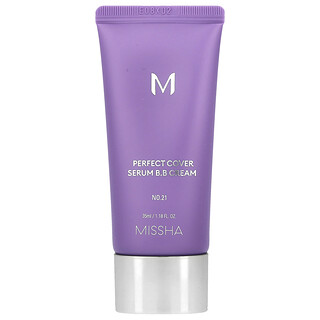 Missha, Täydellinen peittävä seerumi BB-voide, nro 21 vaalea beige, 35 ml