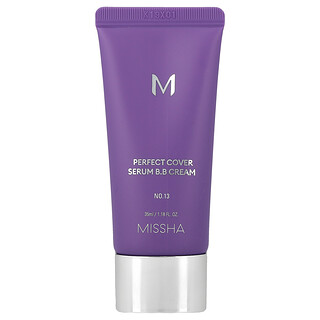 Missha, Perfect Cover Serum B.B Cream, No. 13 Light Fair, 1.18 fl oz (35 ml)