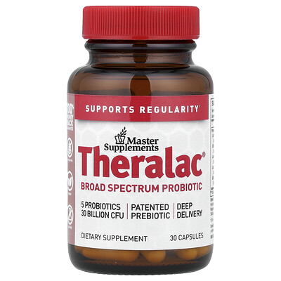 Product Image for Master Supplements, Theralac , Broad Spectrum Probiotic, 30 Capsules