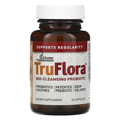 Master Supplements TruFlora, Bio-Cleansing Probiotic, 32 Capsules