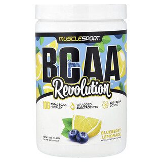MuscleSport, BCAA Revolution™, Limonada de arándanos azules, 450 g (15,9 oz)
