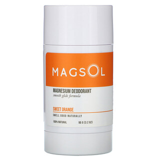 Magsol, 鎂凈味劑，甜橙，3.2 盎司（95 克）