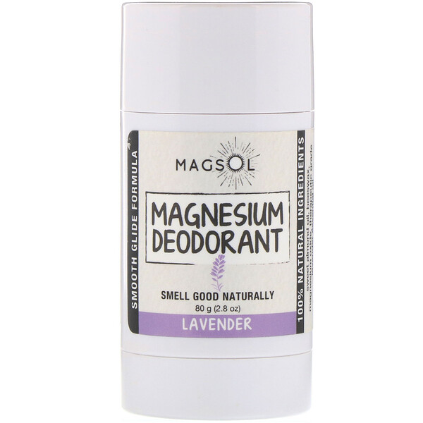 Magsol, Magnesium Deodorant, Lavender, 2.8 oz (80 g) iHerb