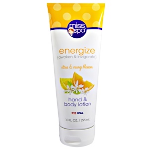 Отзывы о Мисс Спа, Energize, Hand and Body Lotion, Citrus & Orange Blossom, 10 fl oz (295 ml)
