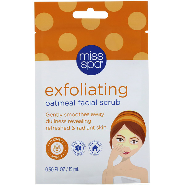 Miss Spa, Exfoliating Oatmeal Facial Scrub, 0.50 fl oz (15 ml) iHerb