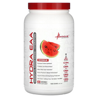 Metabolic Nutrition, Hydra EAA, Sandía, 1000 g (35,2 oz)