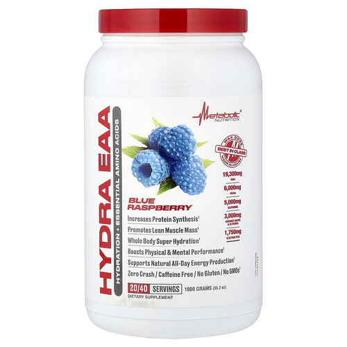 Metabolic Nutrition Hydra EAA, Blue Raspberry, 35.2 oz (1,000 g)