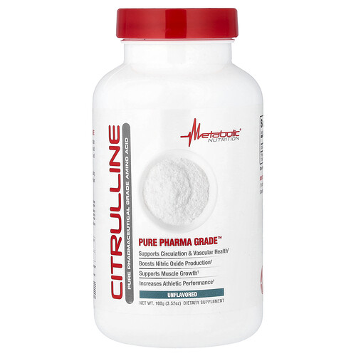 Metabolic Nutrition Citrulline, Unflavored, 3.52 oz (100 g)