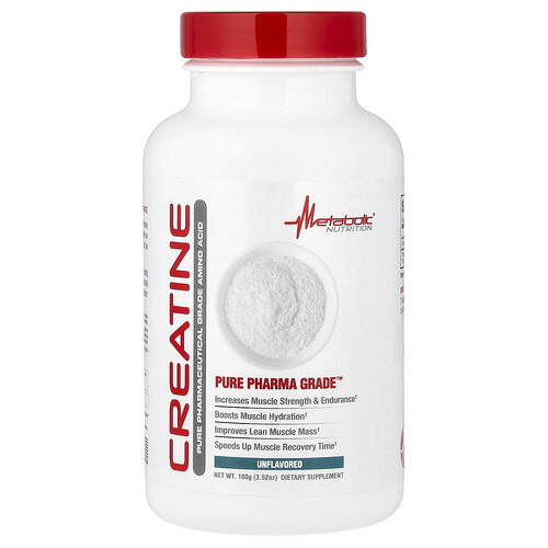 メタボリックニュートリション Metabolic Nutrition, クレアチン、プレーン、100g（3.52オンス）