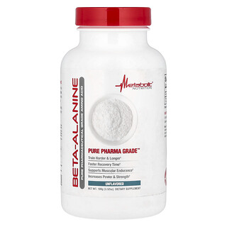Metabolic Nutrition, Beta-alanine, niet-gearomatiseerd, 3.52 oz (100 g)