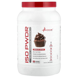 Metabolic Nutrition, ISOpwdr, Molkenproteinisolat, Schokoladen-Cupcake, 1.380 g (3,04 lb.)