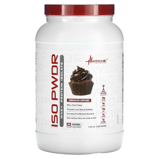 Metabolic Nutrition, ISOpwdr, Pengasingan Protein Whey, Kek Cawan Coklat, 3.04 lb (1,380 g)