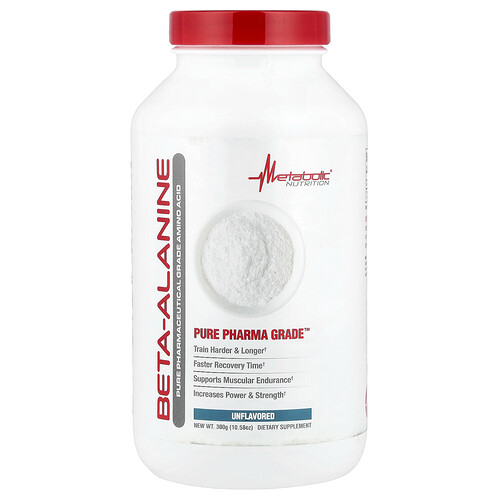 Metabolic Nutrition, Beta-Alanine, Unflavored , 10.58 oz (300 g)