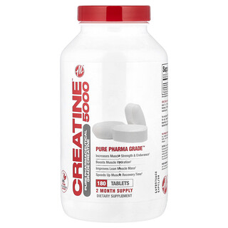 Metabolic Nutrition, Creatine 5000™, 180 comprimidos (1666 mg por comprimido)