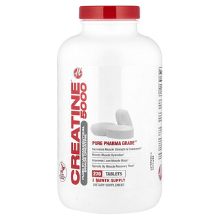 Metabolic Nutrition, 肌酸 5000™，270 片（每片 1,666 毫克）