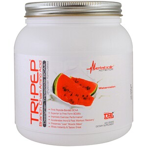 Metabolic Nutrition, Tri-Pep, аминокислота с разветвлённой цепью, арбуз, 400 г