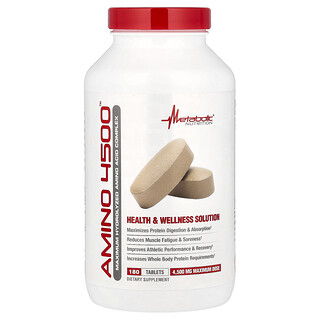 Metabolic Nutrition, Amino 4500™, 180 Tablets