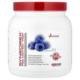 Metabolic Nutrition, Synedrex®, Pre-Contest Prep, Blue Raspberry, 14.8 oz (420 g)
